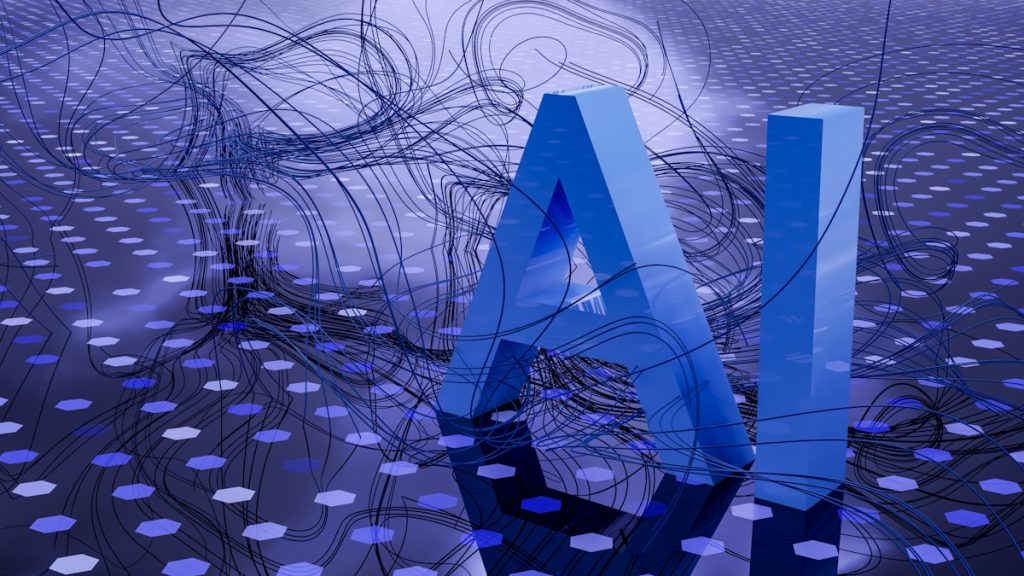 Robot y mano humana representando la inteligencia artificial regulada por el AI Act europeo