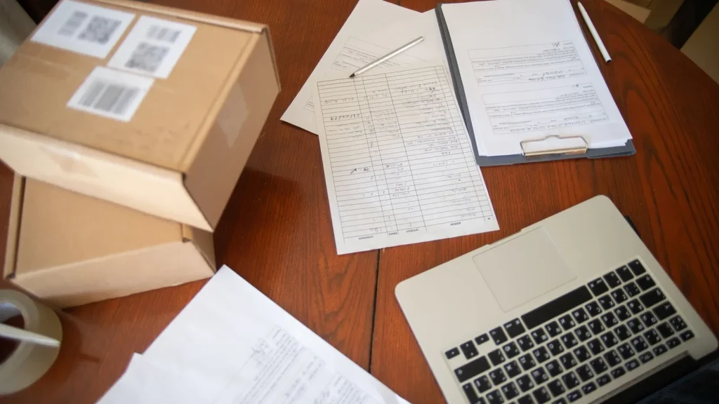 Equipo preparando documentación para solicitar una ayuda empresarial